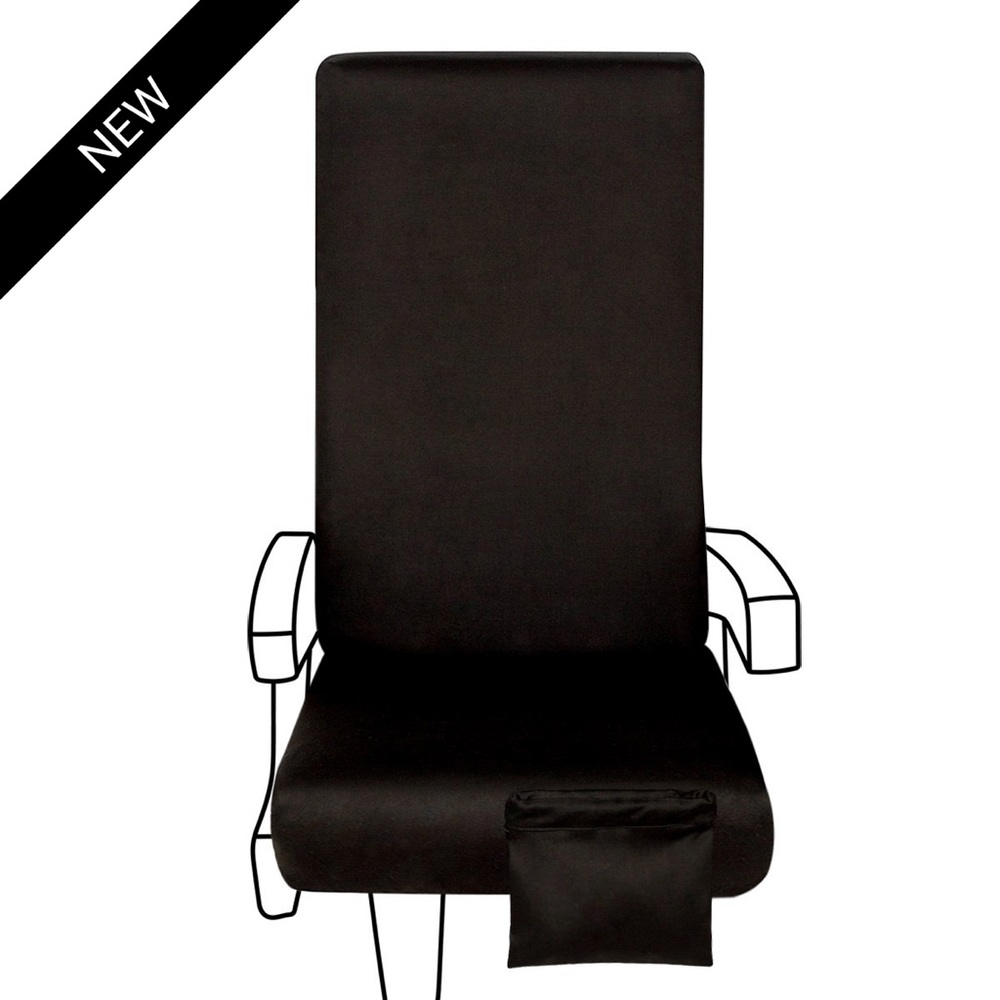 NiceSeats Airplane Seat Cover in Solid Black
